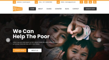 Free Charity HTML Template