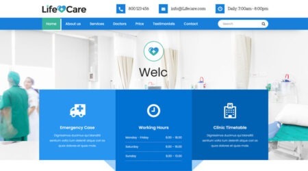 Free Medical HTML Website Template