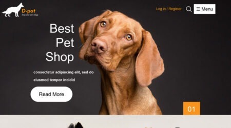 Pet Shop HTML Template
