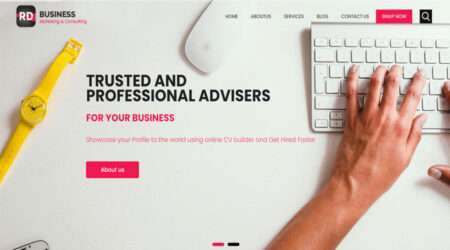 Free Business Consulting Website Template