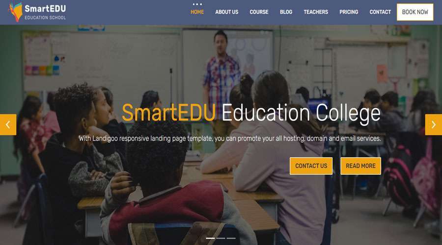 Free Education Website Template