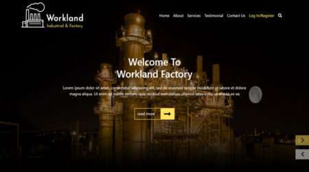 Free Industrial Factory HTML Template