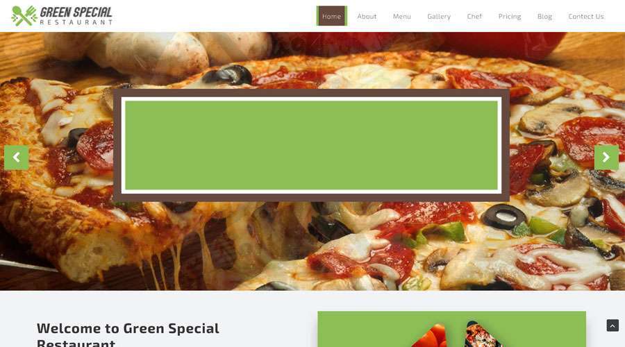 Free Restaurant OnePage Template