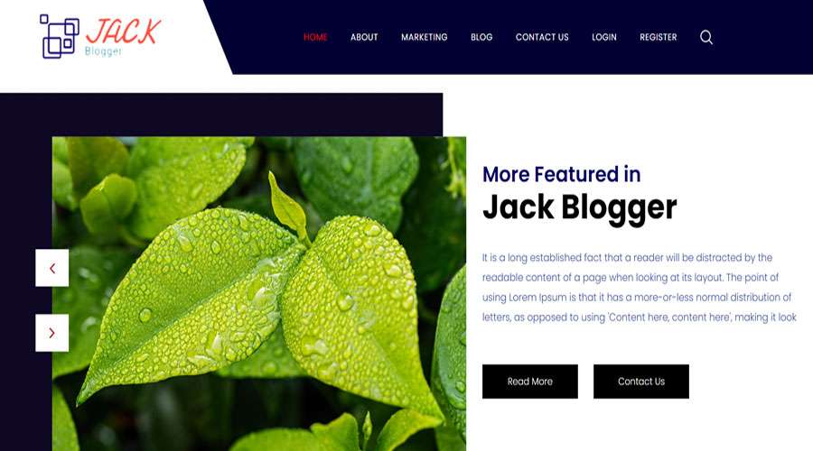 Free Blogger HTML Template