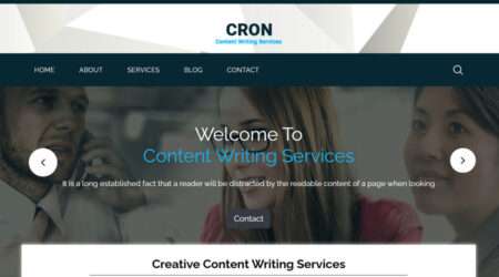 Free Content Writer HTML Template
