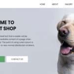 Free Pet Shop HTML Template