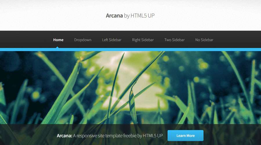 Free Responsive HTML Site Template