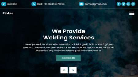 Free Welding Service Website Template