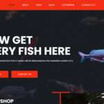 Free Aquarium Shop Website Template