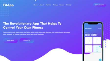 Free Mobile App HTML CSS Website Template