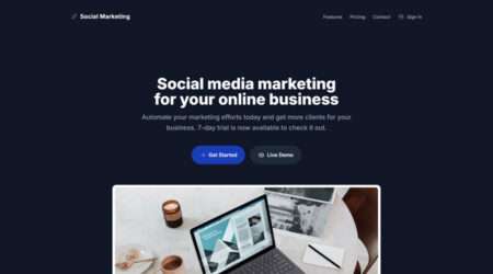 Free Tailwind CSS Web App Template