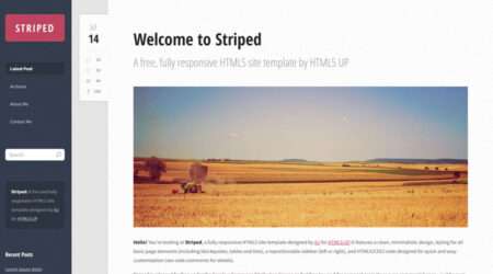 Free Blog HTML Template