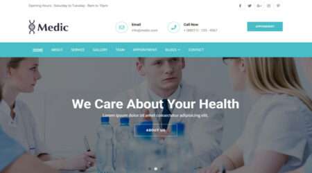 Free Bootstrap Medical Template
