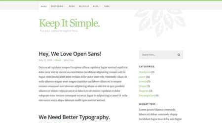 Free HTML CSS Blog Template