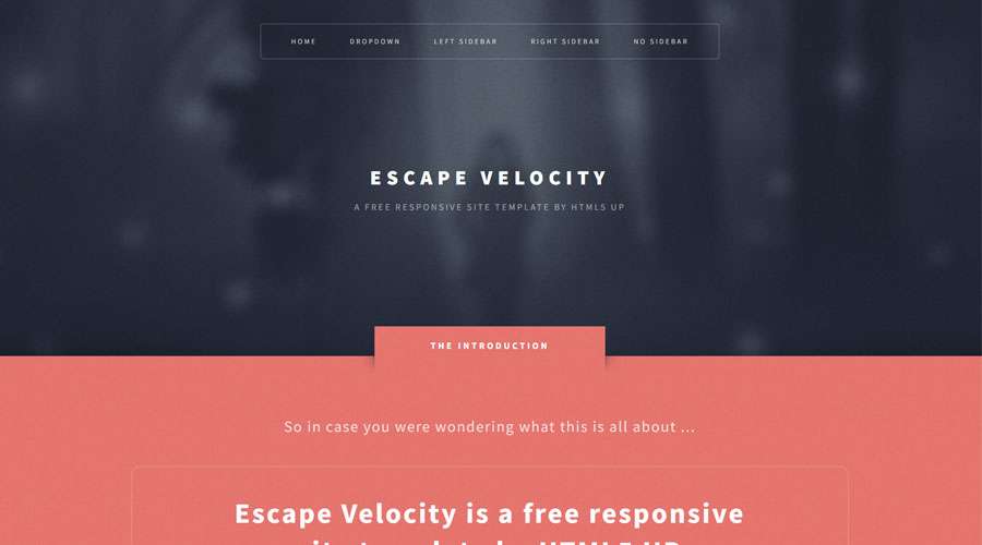Free HTML5 CSS3 Template