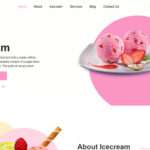 Free Ice Cream Website Template