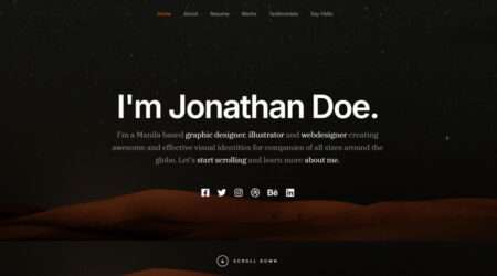 Free Portfolio CSS Template