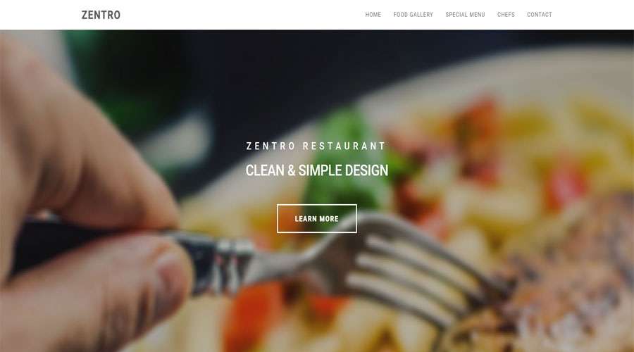 Free Restaurant HTML Template