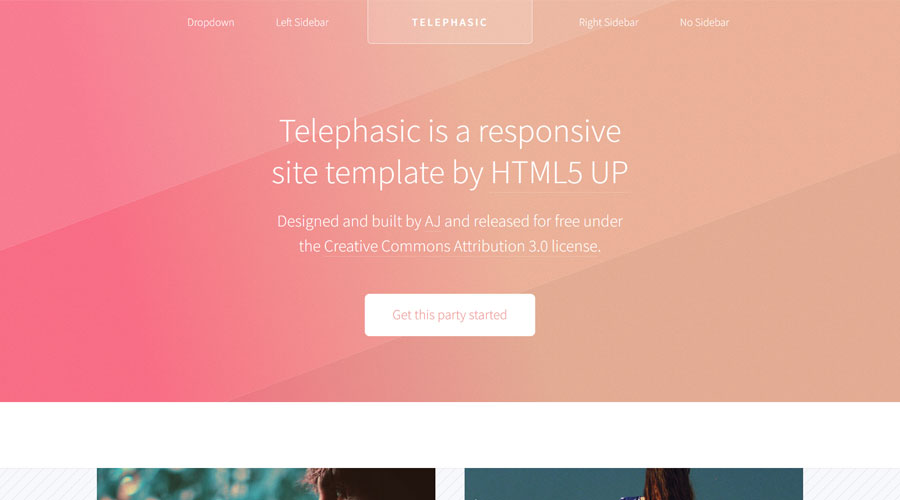 HTML5 Blog Website Template