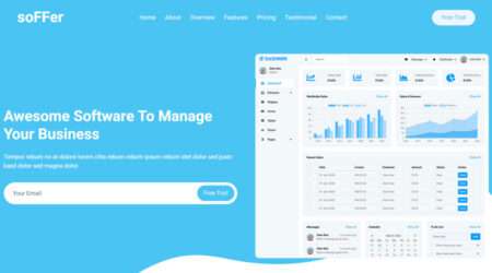 Software Landing Page Bootstrap Template