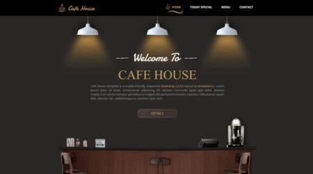 Free Cafe Website Template