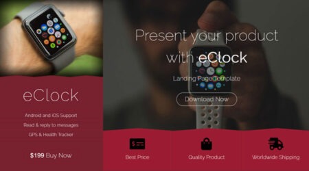 Free Product Landing Page Template