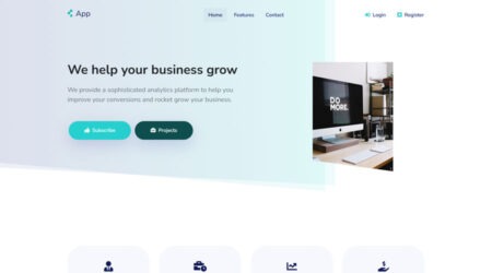 Free SaaS Landing Page Template