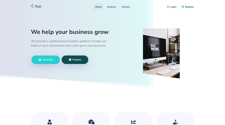 Free SaaS Landing Page Template