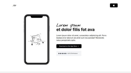 Free Tailwind CSS Single Page Landing Template