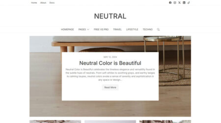 Tailwind CSS Blog Template