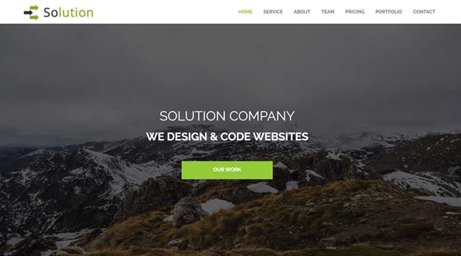 Free One Page Digital Agency HTML Template