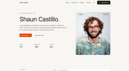 Free Tailwind CSS Resume Template