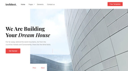 Bootstrap Architect Website Template Free Download