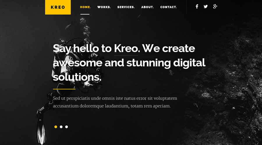 Kreo – Free Agency HTML CSS Website Template Free Agency CSS Template