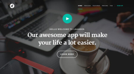 Free App Landing Page HTML Template