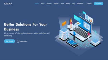 Free Corporate Bootstrap HTML Template