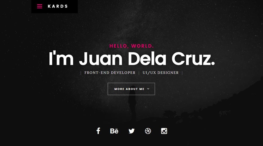 Personal Resume HTML Template