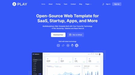 Free Tailwind CSS SaaS Template