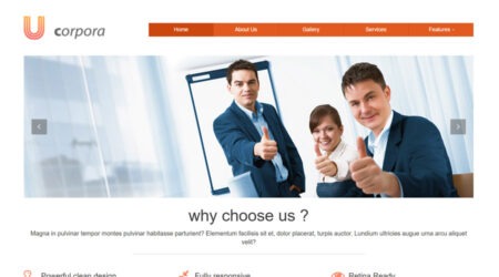 Free Corporate Business HTML Template