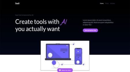 Free SaaS Landing Page Template